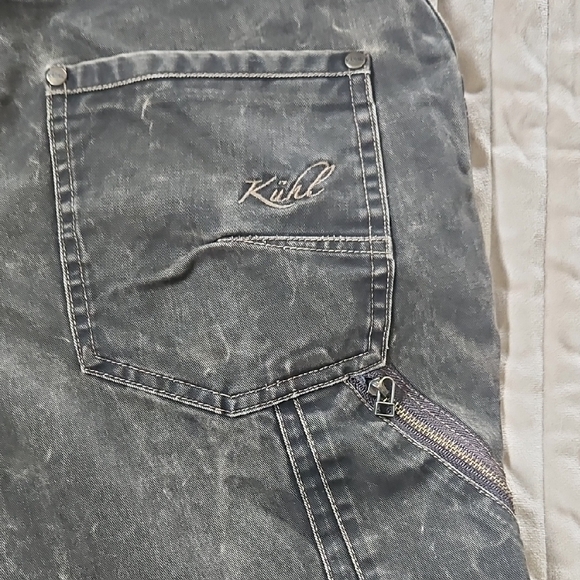 Kuhl Charcoal Distresed Jeans Sz 6 - Picture 8 of 9